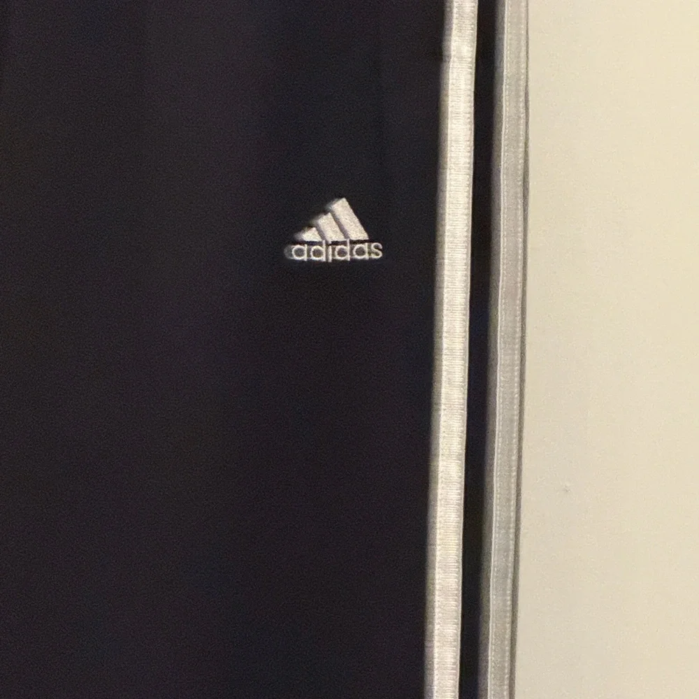 Adidas Black Track Pants with White Stripes - Picture 4 of 5